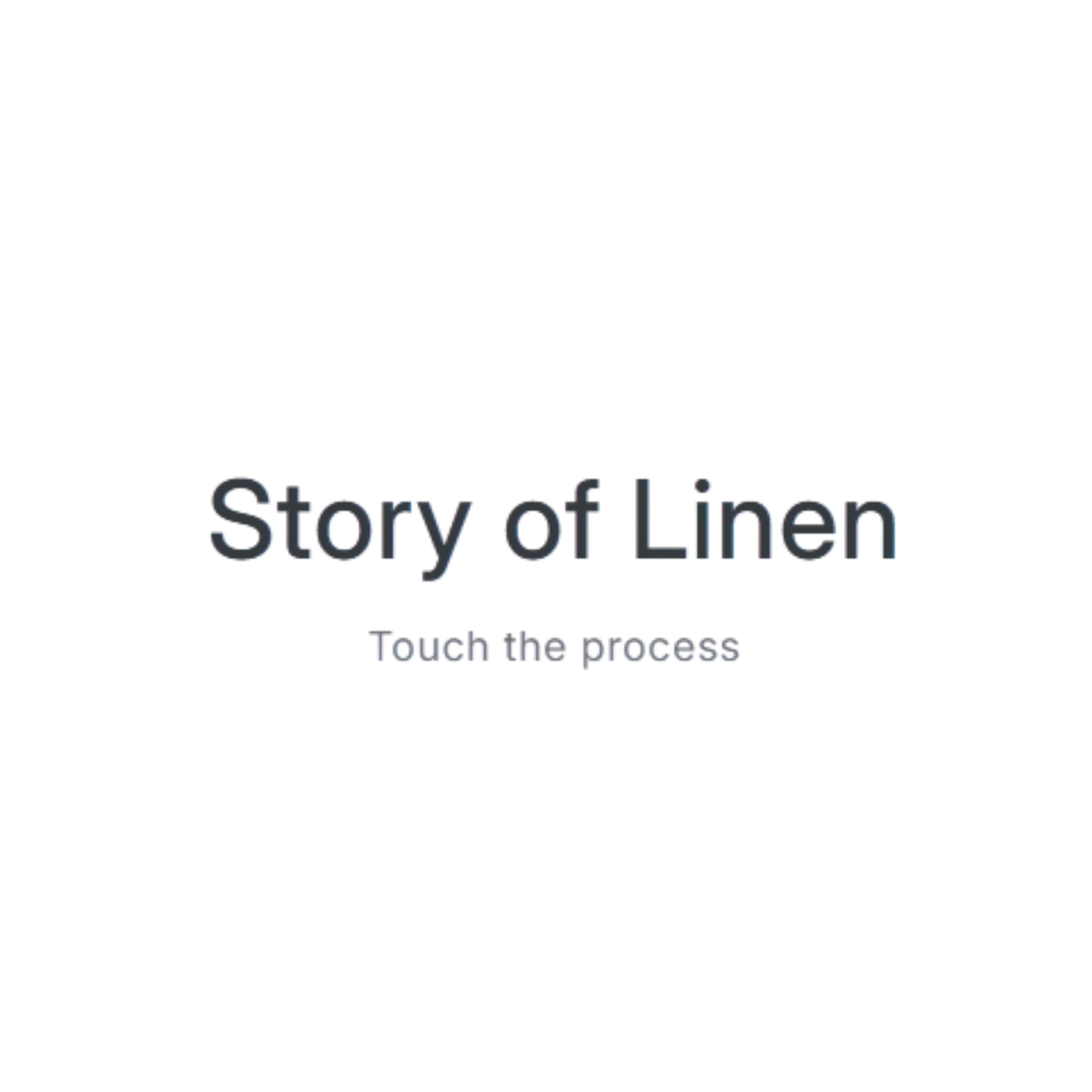 Vladimíra Matašová/ story of linen 